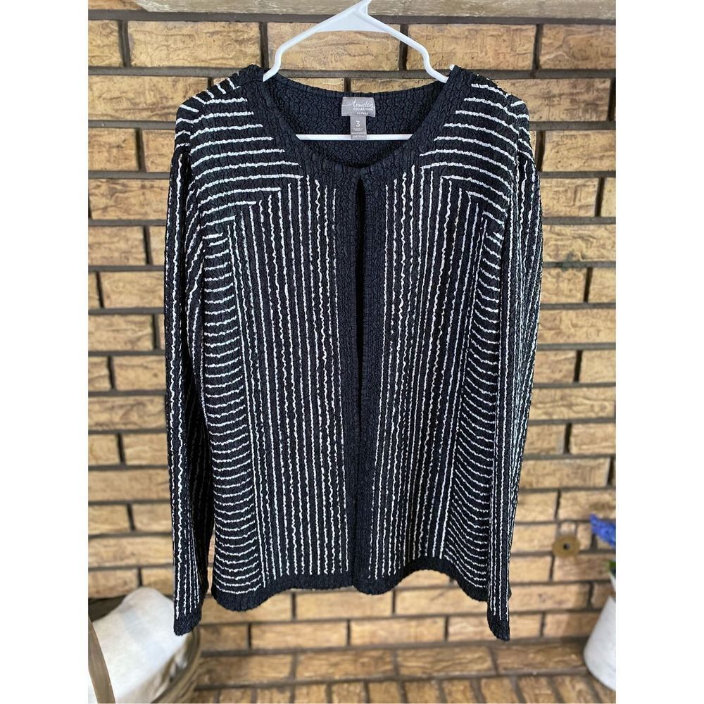 Travelers By Chico Textured‎ Stripe Coat